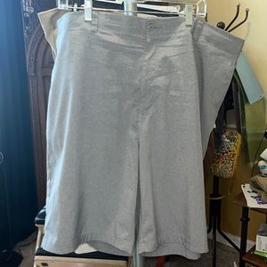 Men’s grey dress shorts